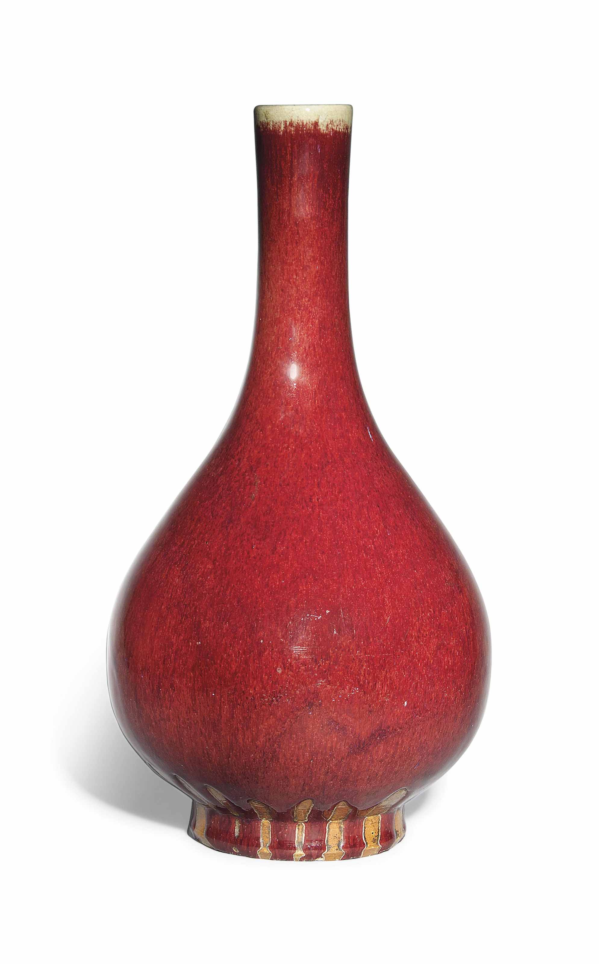 拍品223| 清 郎窑红釉胆瓶