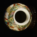 清 人物花卉开光广彩瓷罐 - Image 3