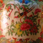 清 开光人物花鸟胆瓶