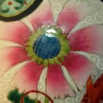清 乾隆 矾红五彩云龙纹百花不落地将军罐 （对）