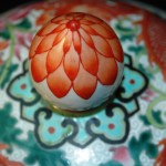 清 乾隆 矾红五彩云龙纹百花不落地将军罐 （对）