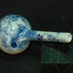 清  花草纹青花长颈瓶 - Image 4