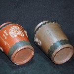刻诗文山水铁边双狮耳紫砂罐 - Image 11