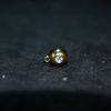 镶钻金球项坠