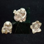 日本根付Netsuke 牙雕人物摆件  （3） - Image 6