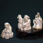 日本根付Netsuke 牙雕人物摆件  （3） - Image 5