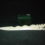 雕象牙龙形文房纸刀 - Image 5