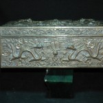錾云龙纹铜盒 - Image 3
