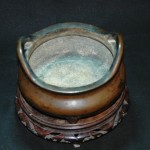 大明宣德款 双凤眼耳铜香炉 - Image 6