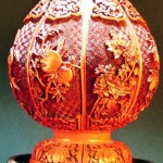 晚清民国 剔红剔漆花瓶 - Image 8