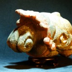 北魏北齐 彩绘木雕佛头 - Image 19
