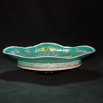 绿釉粉彩果盘 - Image 7