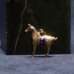 珐琅彩唐马金项坠 - Image 3