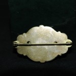 明 镶宝 翡翠 金饰胸针 - Image 3