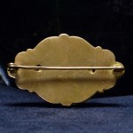 明 镶宝 翡翠 金饰胸针 - Image 12