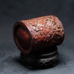 明 雕十八罗汉竹笔筒 - Image 10