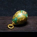 镶钻珐琅彩蛋形项坠 - Image 10