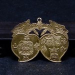 鹿鹤纹寿字多子金锁牌 - Image 7