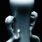 大清康熙款 天蓝釉双螭龙耳蒜头瓶 - Image 17