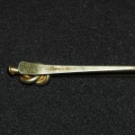镶蓝宝石金领带夹 - Image 10