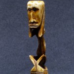 前哥伦布时期Pre Columbian Art 骨雕神像摆件 - Image 9