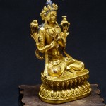 明永乐 铜鎏金文殊菩萨像 - Image 4