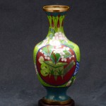 景泰蓝开光花卉纹花瓶 - Image 21
