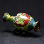 景泰蓝开光花卉纹花瓶 - Image 13