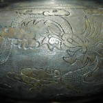 錾龙凤纹竹节银套壶 - Image 56
