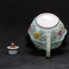 景泰蓝折枝花卉茶壶 - Image 3