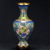 景泰蓝开光花卉纹铜瓶 - Image 5