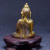 释迦牟尼鎏金铜佛摆件 - Image 8