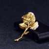 金枝雕象牙玫瑰花胸针 - Image 14