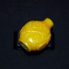 清乾隆 雕螭龙兽耳黄琉璃鼻烟壶 - Image 4