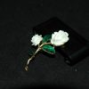金枝雕象牙玫瑰花胸针 - Image 9