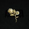 金枝雕象牙玫瑰花胸针 - Image 8