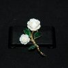 金枝雕象牙玫瑰花胸针 - Image 4