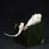 镶珍珠宝石玉兰花银胸针 - Image 28