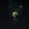 镶珍珠海豚金胸针 - Image 11