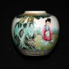 清  五彩教子图姜罐 - Image 6