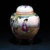 清  五彩教子图姜罐 - Image 39