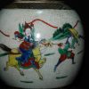 大明成化 粉彩刀马人物铁锈花 姜罐 - Image 17