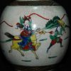 大明成化 粉彩刀马人物铁锈花 姜罐 - Image 16