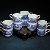 欧洲 青花柳树山水纹茶具 茶杯 - Image 5