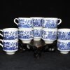 欧洲 青花柳树山水纹茶具 茶杯 - Image 13