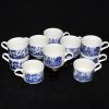 欧洲 青花柳树山水纹茶具 茶杯 - Image 12