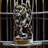 刻云龙桃竹木鸟笼
