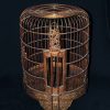 刻云龙桃竹木鸟笼