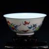 大清雍正 斗彩三多福寿纹碗（桃荔枝石榴蝙蝠） - Image 36