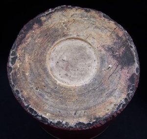 清康熙郎窑红笔筒